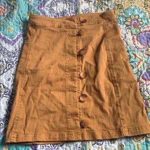 button down skirt